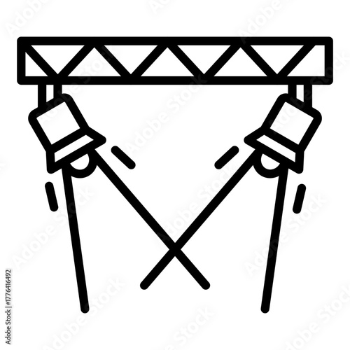 Spotlight Line Color Icon