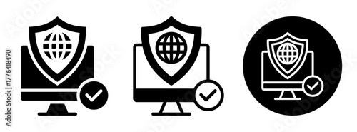 Virtual Private Network Icon Collection Glyph & Mixed Style