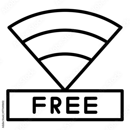 Free Wifi Line Color Icon