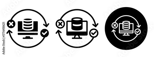 Fault Tolerant Design Icon Collection Glyph & Mixed Style