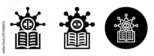 Machine Learning Icon Collection Glyph & Mixed Style