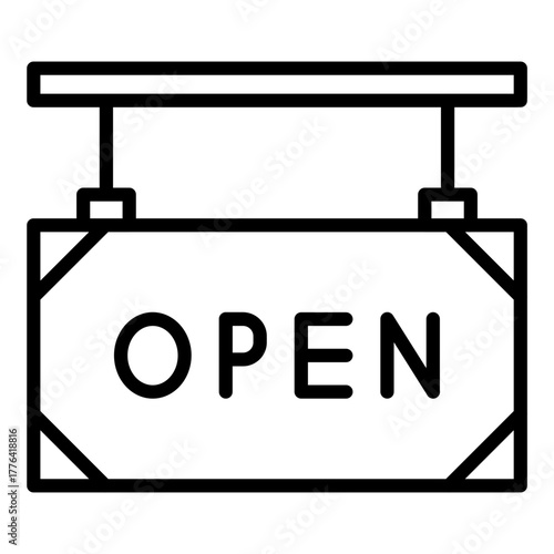 Open Tag Line Color Icon