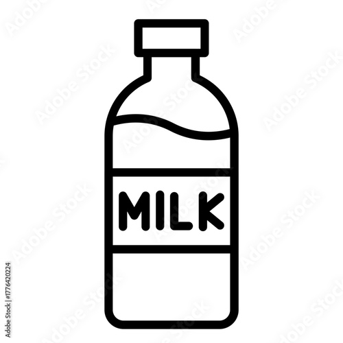 Milk Line Color Icon