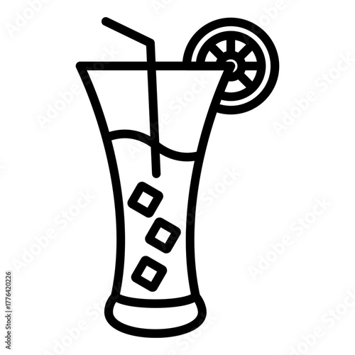 Juice Line Color Icon