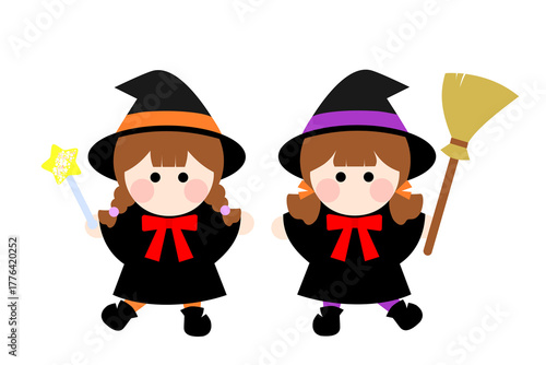 かわいい魔女のイラスト