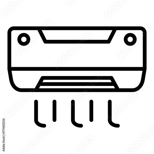 Air Conditioner Line Color Icon