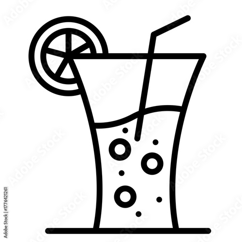 Lemonade Line Color Icon