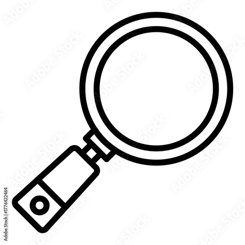 Loupe Line Color Icon