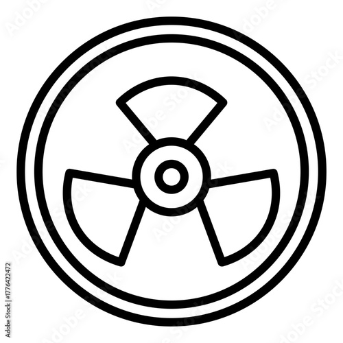 Nuclear Line Color Icon