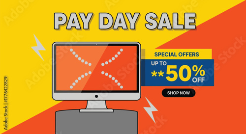 Shop pay day sale deals on electronics and save up to fifty percent