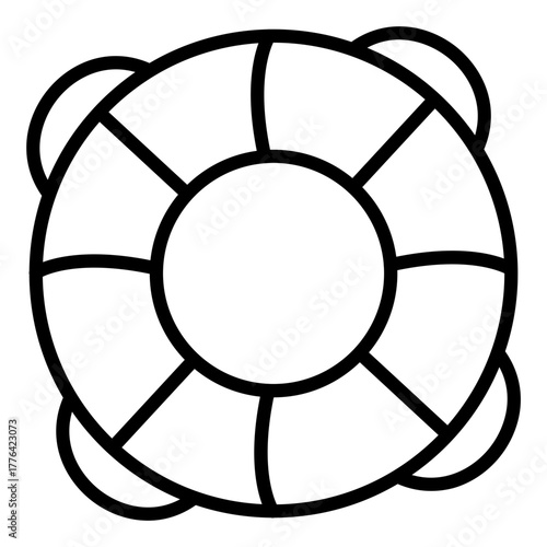 Lifebuoy Line Color Icon