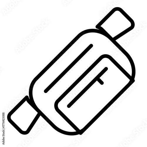 Waist Bag Line Color Icon