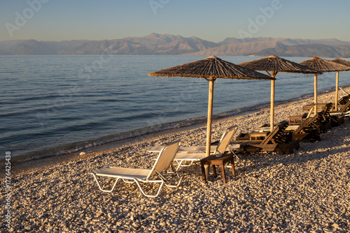 Beach of the Ionian sea, Acharavi, Corfu (Korfu), Greece