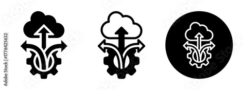 Flexible Deployment Icon Collection Glyph & Mixed Style