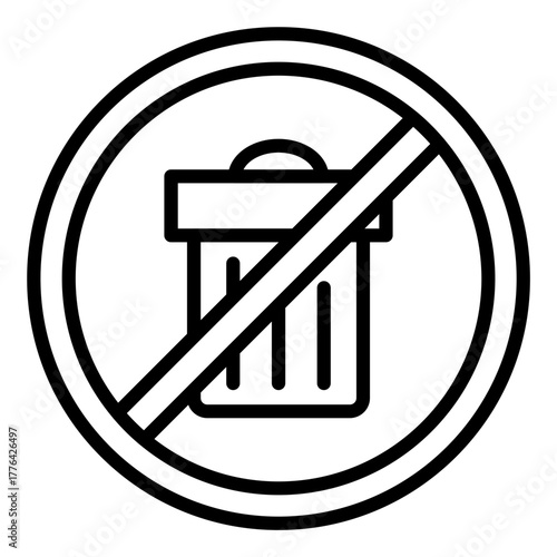 No Littering Icon