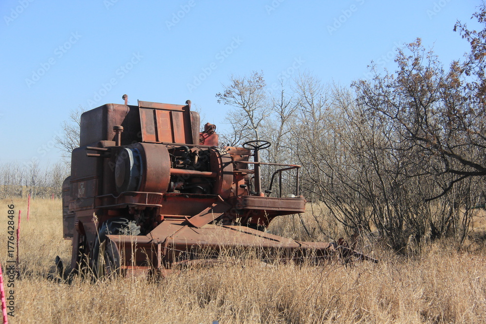 Fototapeta premium Abandoned Places and Scenery Near Earl Grey Saskatchewan