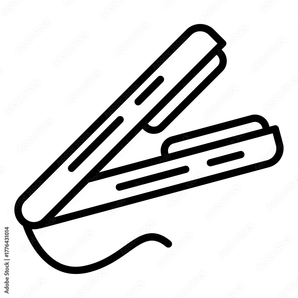 Obraz premium Hair Iron Icon