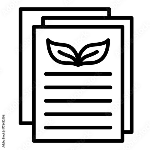 Biodegradable Paper Icon