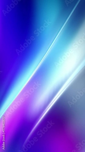 Abstract digital art featuring vibrant blue, purple, and cyan gradients with dynamic light streaks, creating a modern and energetic design.