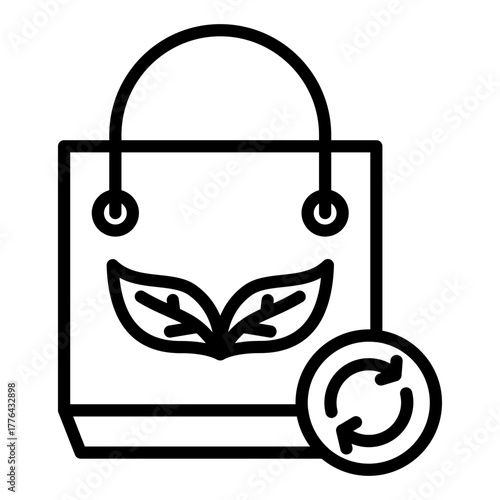 Eco Tote Bag Icon