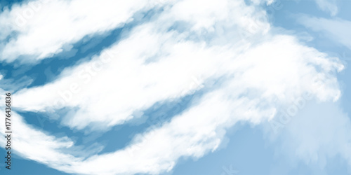 Cloudy sky in summer with bright turquoise morning. beautiful golden wispy cirrus clouds with turquoise sky cloud background with room for copy