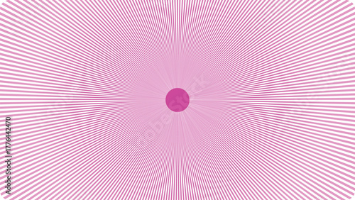 Vibrant pink fractal pattern with geometric symmetry and concentric rings