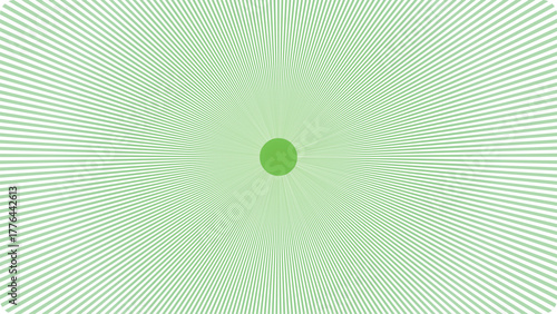 Symmetrical abstract green fractal pattern with radial and geometric designs