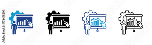 CRM Training Consistent and versatile vector icons illustrating essential concepts in various styles