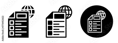 Internet Protocol Icon Collection Glyph & Mixed Style