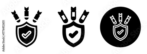 Ddos Protection Icon Collection Glyph & Mixed Style