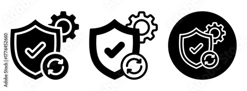 Security Patch Icon Collection Glyph & Mixed Style