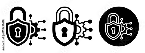 Security System Icon Collection Glyph & Mixed Style