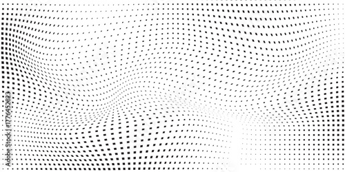 Art abstract mesh halftone gradient texture. Vanishing polka dot modern