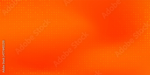 Abstract dot halftone orange color pattern gradient texture with technology art