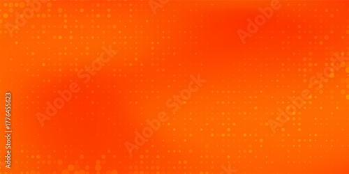 Modern dot halftone orange color pattern gradient texture with technology abstract simple