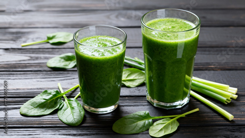 GreenSmoothieInGlasses