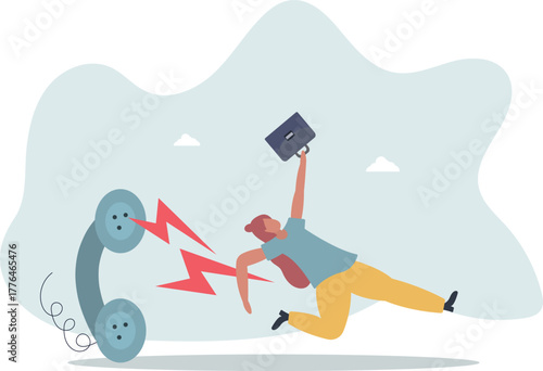 Customer complaint, dissatisfaction from product or service problem, angry feedback from client concept.life and employment of people.