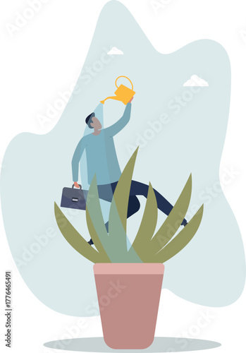 Personal development, self improvement or career growth, coaching or training to success, motivation to growing, develop skill or attitude concept.life and employment of people.