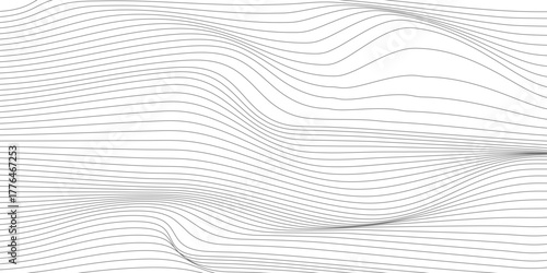 Simple Minimal Wavy Line Pattern Background