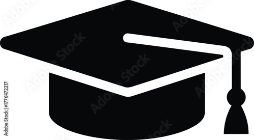 Graduation cap icon education and achievement symbol