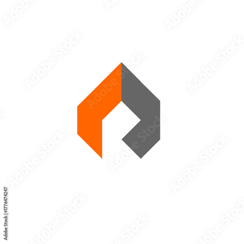 Free Download Modern CP Initial Logo. Geometric and professional style, suitable for company design. - GFXLoad