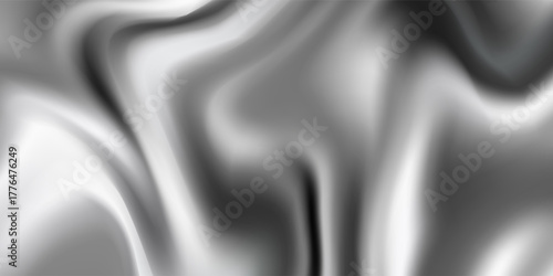 Modern abstract background with black and white marble swirl texture. Smooth fluid motion design ideal for luxury branding, minimalistic art,