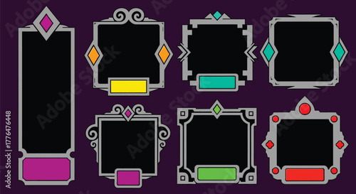 Animated stream overlay pack for twitch youtube gaming broadcasting editable vector