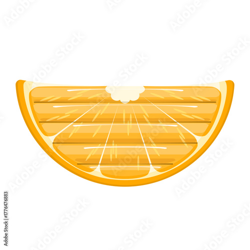 Inflatable orange slice pool float mattress