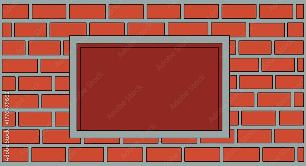 custom made wallpaper toronto digitalBlank red sign inset into a textured brick wall for custom text