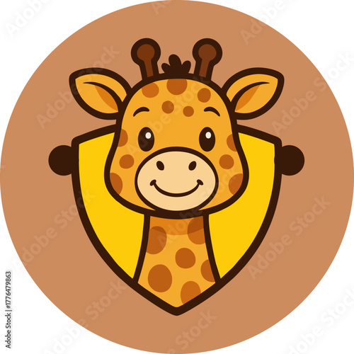 cute mascot baby girafe.eps