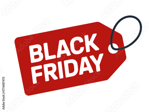 Black friday sale tag promotion discount retail shopping offer bargain price