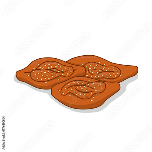 Cartoon of Chekabia with Sesame Seed