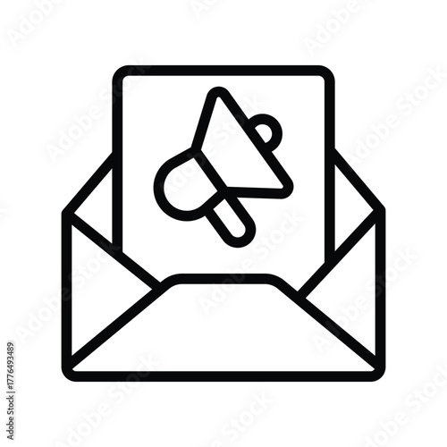 Email Marketing line icon , vector, pixel perfect, illustrator file 
