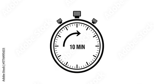 stopwatch isolated on white